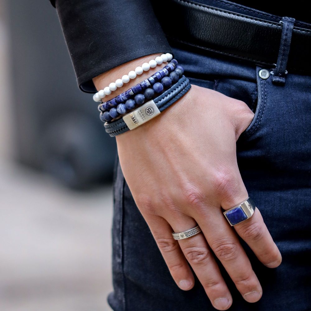 Rebel and Rose Mad Midnight 8mm Bracelet-PEROZ Accessories