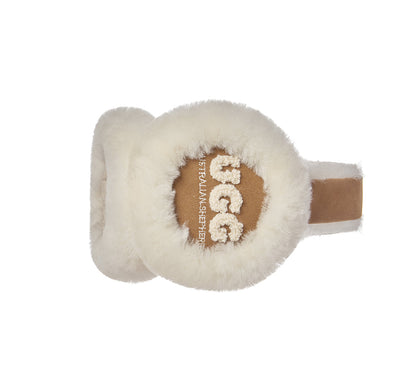 AUSTRALIAN SHEPHERD  UGG Women Sheepskin Wool Cloud Earmuff