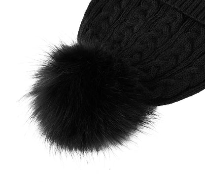 EVERAU® Soft Wool Blend Pom Pom Beanie Conira Hat EVERAU