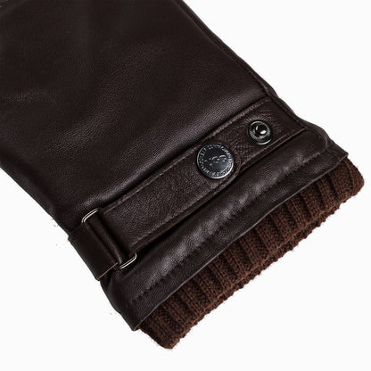 Ugg Mens Silver Stud Tab Glove (Touch Screen)-Gloves-PEROZ Accessories