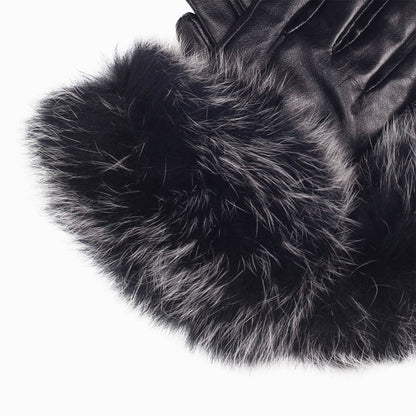 Ugg Touch Screen Fur Glove-Gloves-PEROZ Accessories