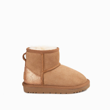 Ugg Kids Classic Mini (Glitz) Boots (Water Resistant)-Kid Boots-PEROZ Accessories