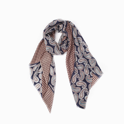Ugg 100% Australian Merino Wool Scarf Ming Blue-Scarves-PEROZ Accessories