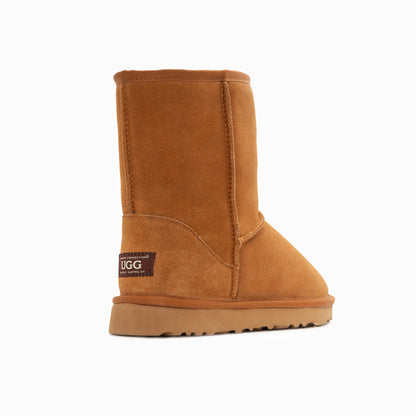Ugg Boots Genuine Australian Sheepskin Unisex Short Classic Suede-Boots-PEROZ Accessories