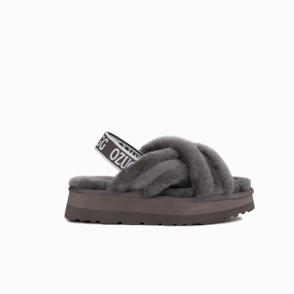 Ugg Adele Platform Slipper(Elastic Backstrap) (Water Resistant)-Slippers-PEROZ Accessories