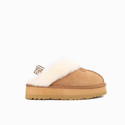 Ugg Coquette Platform Slipper (Elastic Backstrap)(Water Resistant)-Slippers-PEROZ Accessories