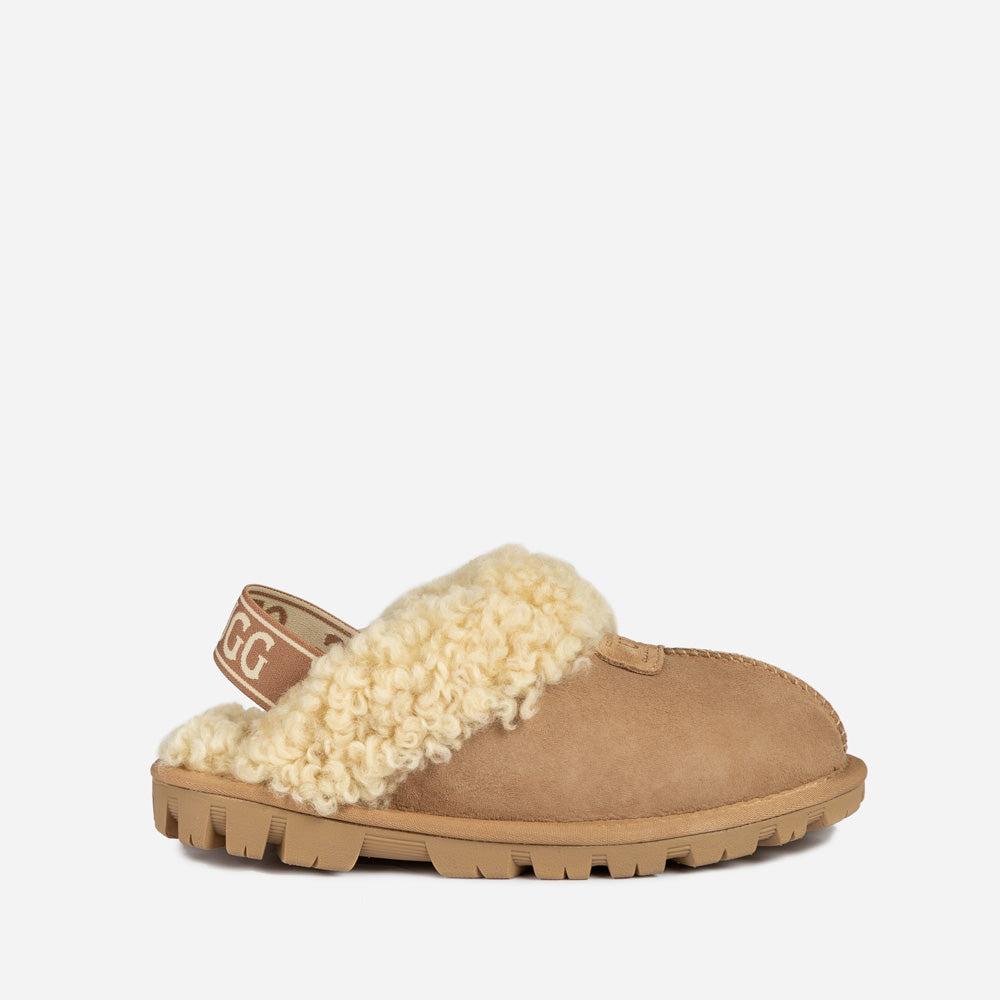 Ugg Coquette Curly Slipper (Elastic Backstrap)-LADIES UGG-PEROZ Accessories