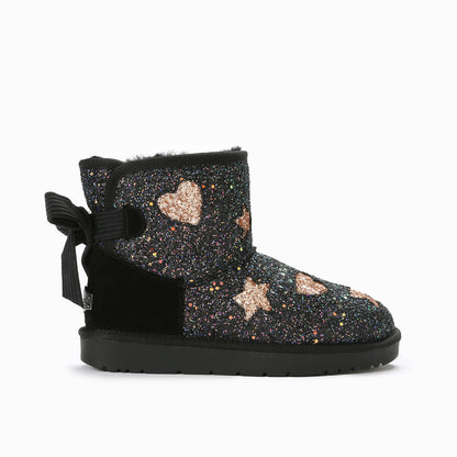 Ugg Valerie Bailey Bow Glitter Boots-Boots-PEROZ Accessories