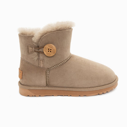 Ugg Classic Mini Button Boots (Water Resistant)-Boots-PEROZ Accessories