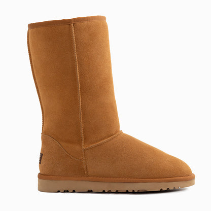 Ugg Boots Genuine Australian Sheepskin Unisex Long Classic Suede-Boots-PEROZ Accessories