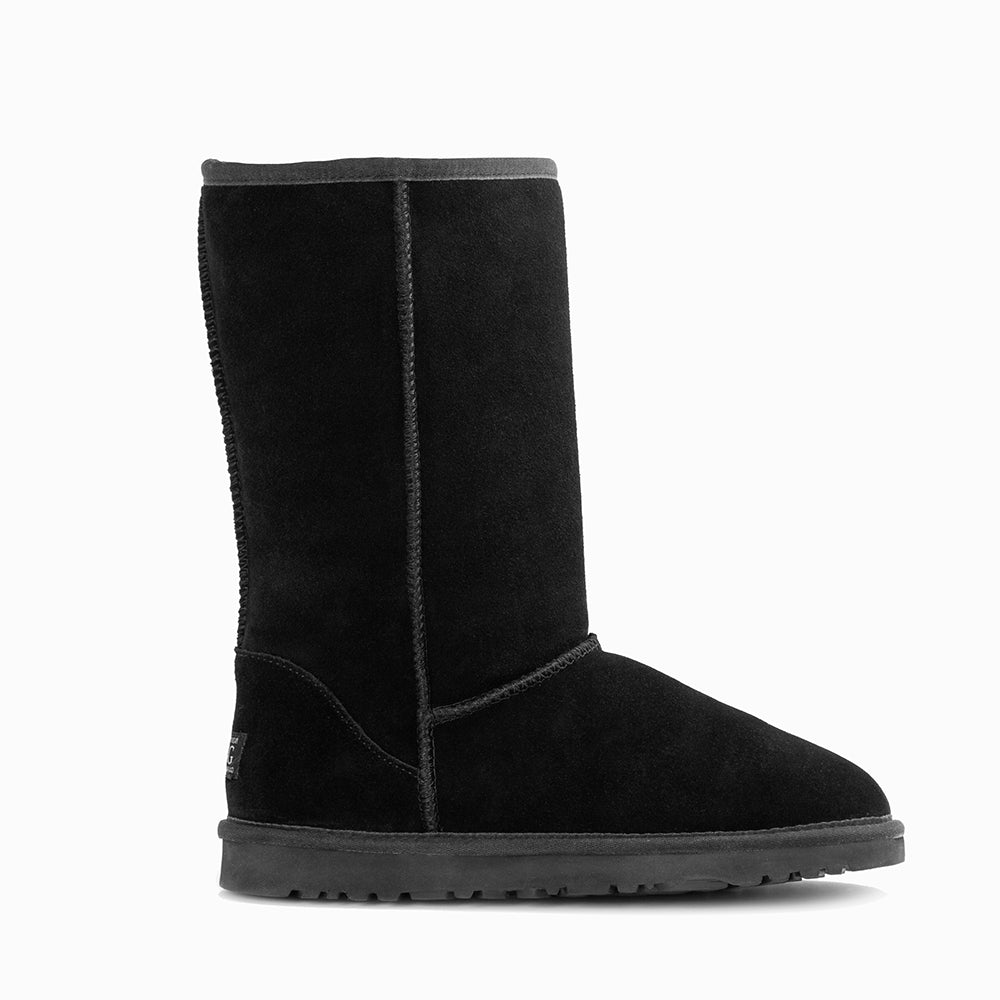 Ugg Boots Genuine Australian Sheepskin Unisex Long Classic Suede-Boots-PEROZ Accessories