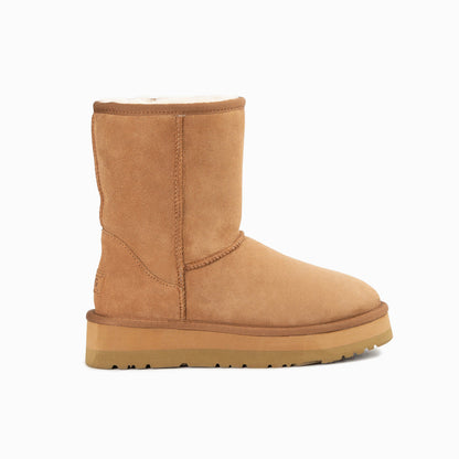 Ugg Classic Platform Short Boots (Water Resistant)-Boots-PEROZ Accessories