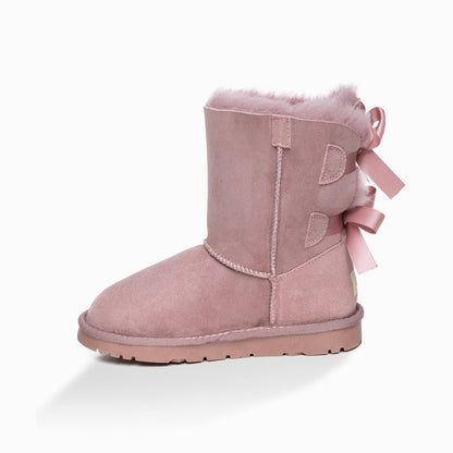 Ugg Kids 2 Ribbon Boots (Water Resistant)-Kid Boots-PEROZ Accessories