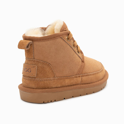 Ugg Kinsley Kids Lace Boots (Water Resistant)-Kid Boots-PEROZ Accessories