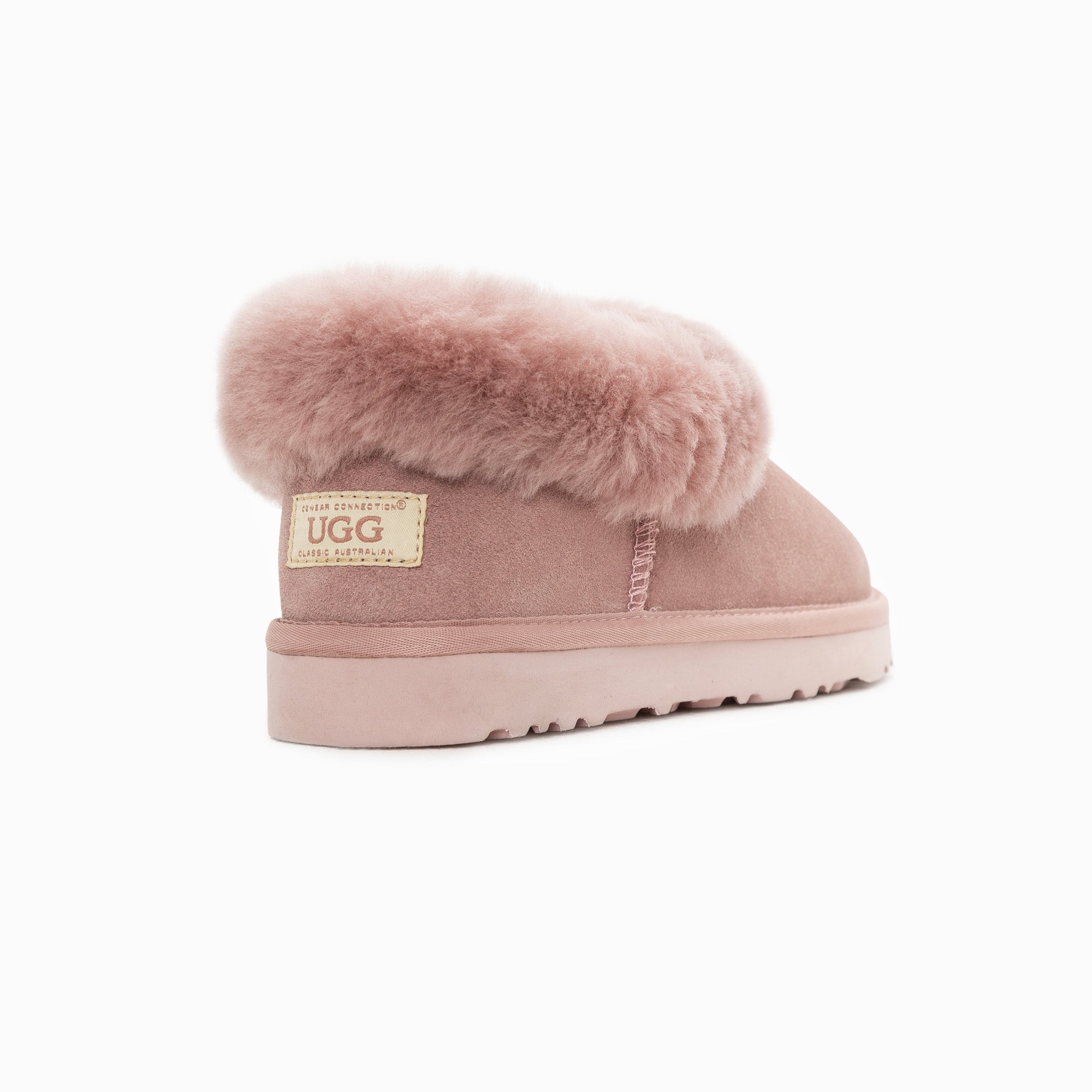 Ugg Slippers Avery Unisex Premium Sheepskin Slippers Suede-Slippers-PEROZ Accessories