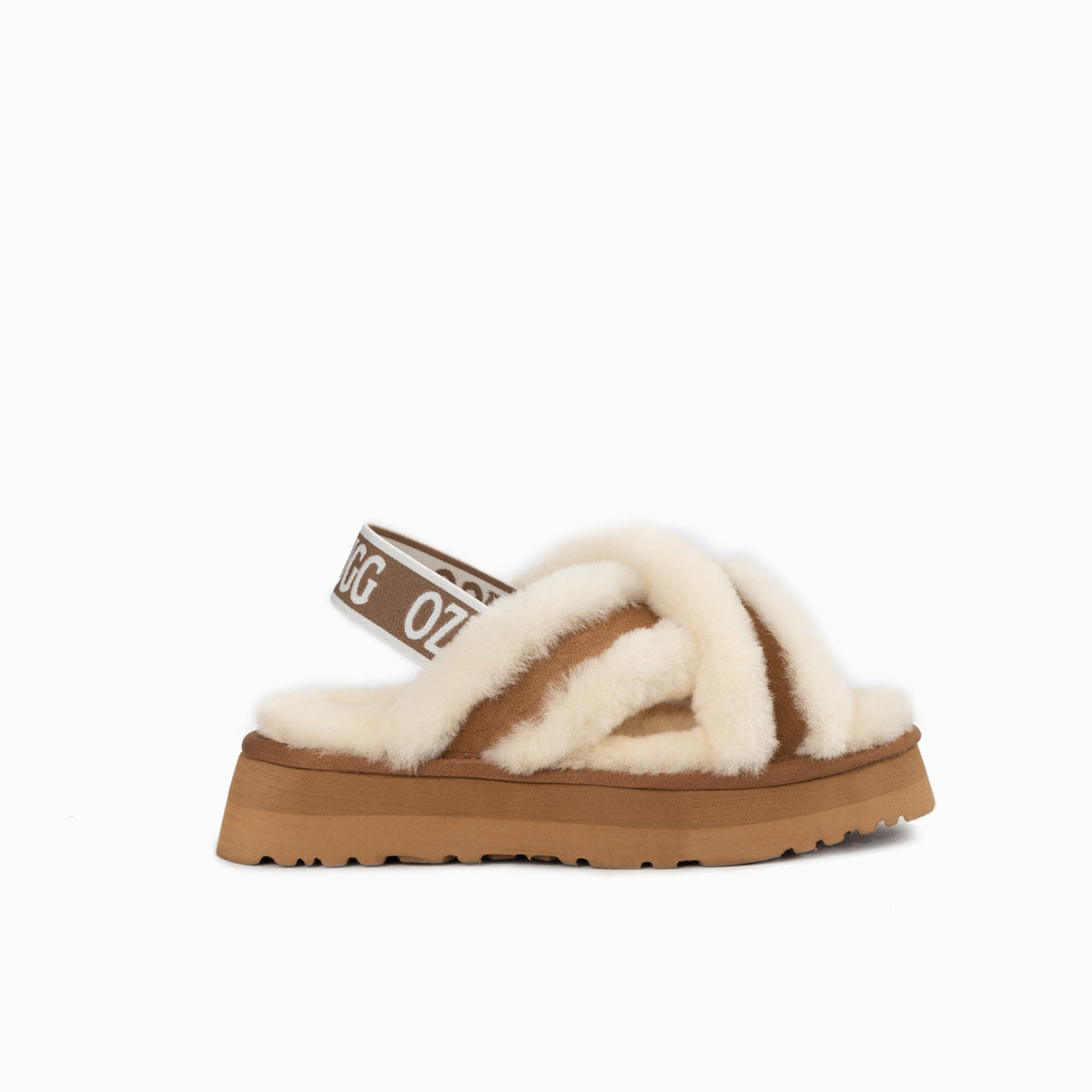 Ugg Adele Platform Slipper(Elastic Backstrap) (Water Resistant)-Slippers-PEROZ Accessories