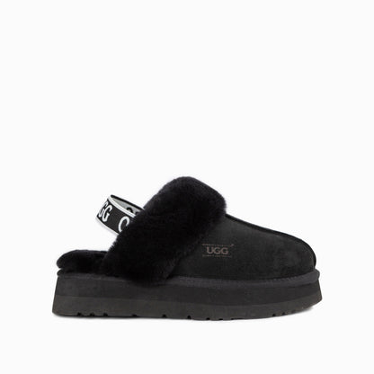 Ugg Platform Slipper (Elastic Backstrap)-Slippers-PEROZ Accessories