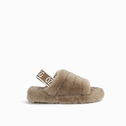 Ugg Kids Brooklyn Fluff Slide-Slides-PEROZ Accessories