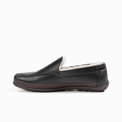 Ugg Mens Ryan Plain Moccasin-Loafers &amp; Moccasins-PEROZ Accessories