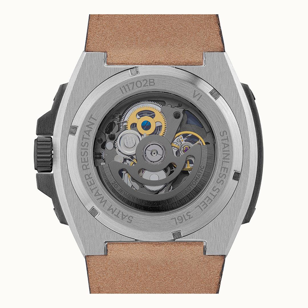 Ingersoll The Motion Automatic Black Leather Watch-PEROZ Accessories