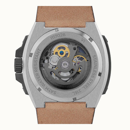 Ingersoll The Motion Automatic Black Leather Watch-PEROZ Accessories
