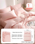 4 Packaging Pink Disposable Travel Bedding Set - Waterproof & Clean, Soft Non-Woven Fabric, 4 Pieces Set for Twin Beds-Home & Garden > Bedding > Bed Sheets-PEROZ Accessories