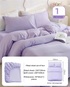 4 Packaging Purple Disposable Travel Bedding Set - Waterproof & Clean, Soft Non-Woven Fabric, 4 Pieces Set for Twin Beds-Home & Garden > Bedding > Bed Sheets-PEROZ Accessories
