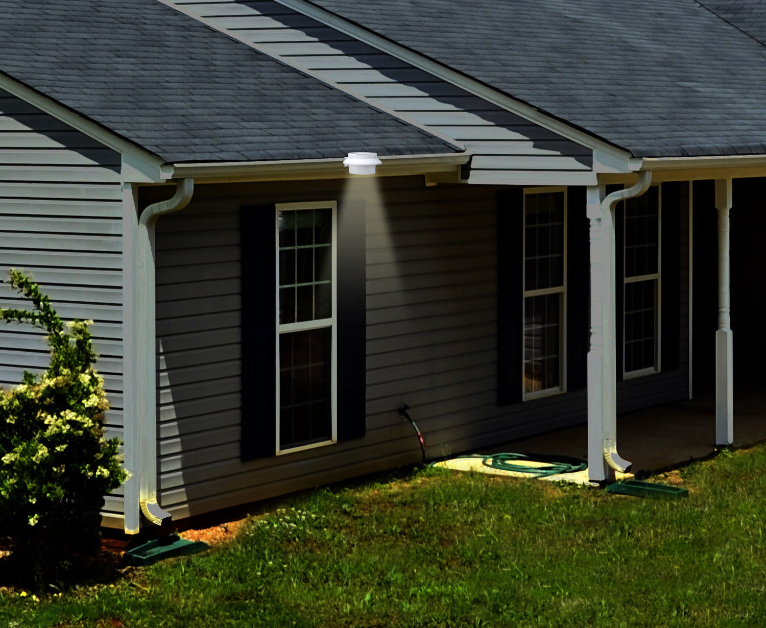 Utmark Solar Gutter LED Light Outdoor Garden Fence Wall Lamp Automatic On/Off-Equipment-PEROZ Accessories