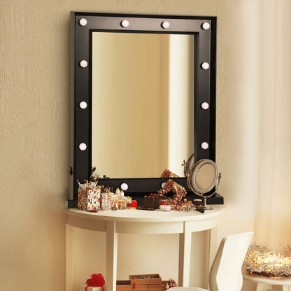 Paris Glam Hollywood Vanity LED Illuminated Light Make-Up Cosmetic Mirror-Mirrors-PEROZ Accessories