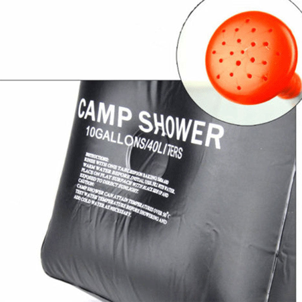 40L Craig Camp Shower Bag Solar Heated Water Pipe Portable Camping Hiking Travel-Outdoor Recreation &gt; Camping &gt; Portable Toilets &amp; Showers-PEROZ Accessories
