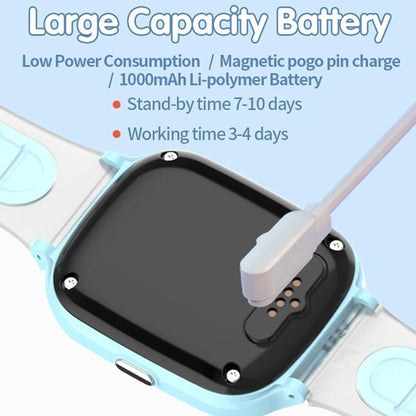4G Kids Smart Phone Positioning Watch Ip67 Waterproof / Video / Voice Calling - Black-Smart Watches-PEROZ Accessories