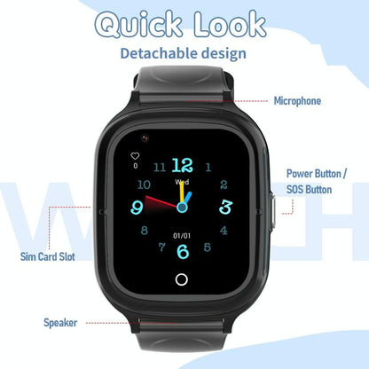 4G Kids Smart Phone Positioning Watch Ip67 Waterproof / Video / Voice Calling - Pink-Smart Watches-PEROZ Accessories
