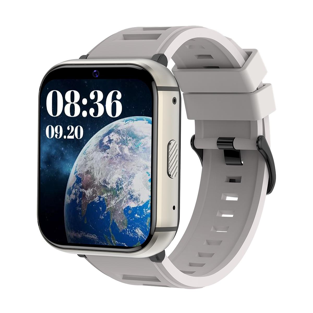 4G Smart Watch With 1.99 Inch Screen Android 9.0 4Gb+64Gb - Silver-Smart Watches-PEROZ Accessories