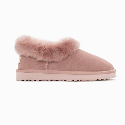 Ugg Slippers Avery Unisex Premium Sheepskin Slippers Suede-Slippers-PEROZ Accessories