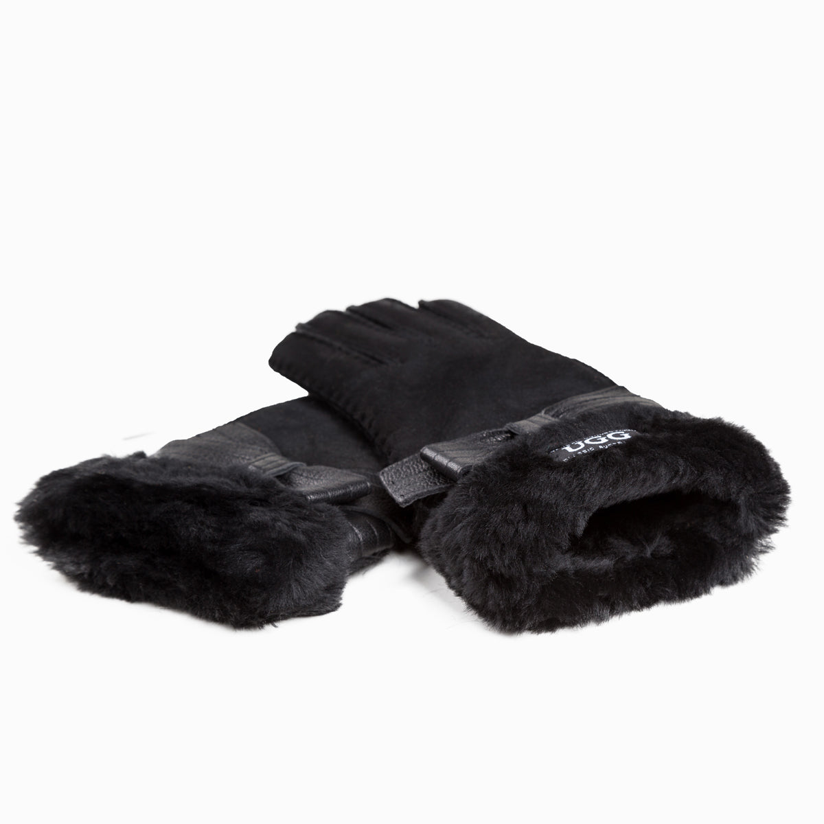 Ugg Sheepskin Ribbon Glove-Gloves-PEROZ Accessories