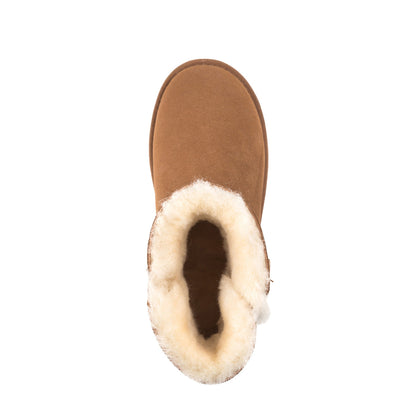 Ugg Classic Mini Button Boots (Water Resistant)-Boots-PEROZ Accessories