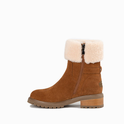 Ugg Violet Ankle Zip Boots-Boots-PEROZ Accessories
