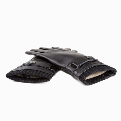 Ugg Mens Silver Stud Tab Glove (Touch Screen)-Gloves-PEROZ Accessories