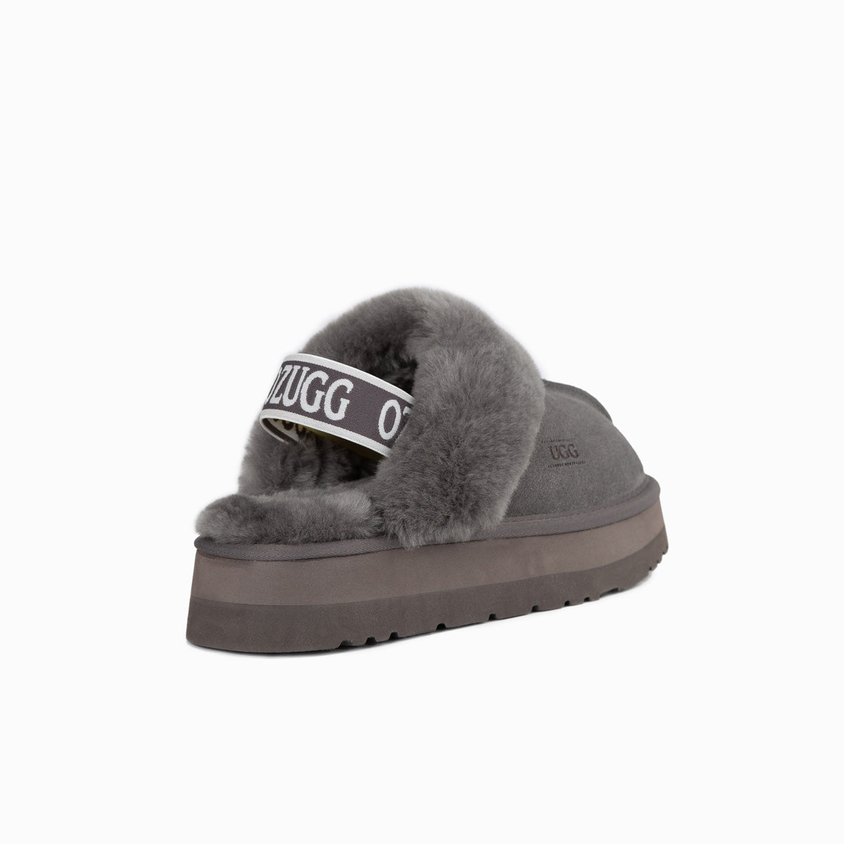 Ugg Platform Slipper (Elastic Backstrap)-Slippers-PEROZ Accessories