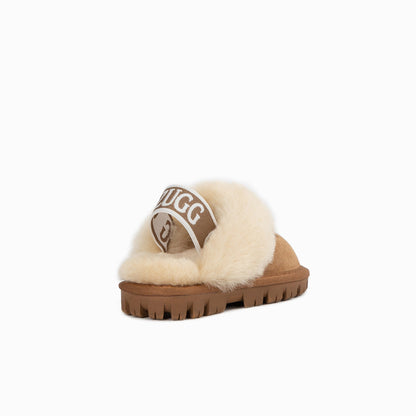 Ugg Kids Coquette Slipper (Elastic Backstrap)( Water Resistant)-Slippers-PEROZ Accessories