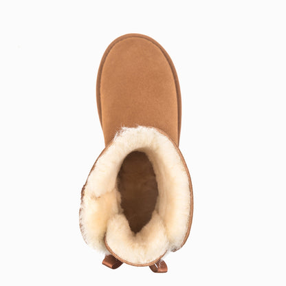 Ugg Classic Mini Bailey Bow Boots (Water Resistant)-Boots-PEROZ Accessories