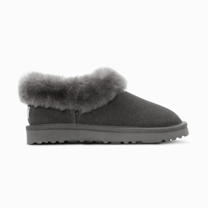 Ugg Slippers Avery Unisex Premium Sheepskin Slippers Suede-Slippers-PEROZ Accessories