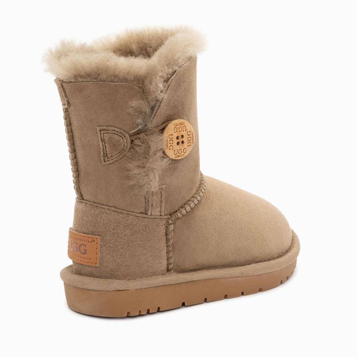 Ugg Kids Ugg Button Boots (Water Resistant)-Kid Boots-PEROZ Accessories