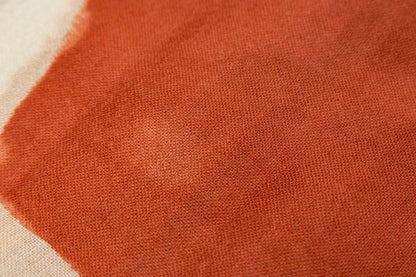 100% Australian Wool Print Scarf Orange and Grey-Scarves-PEROZ Accessories