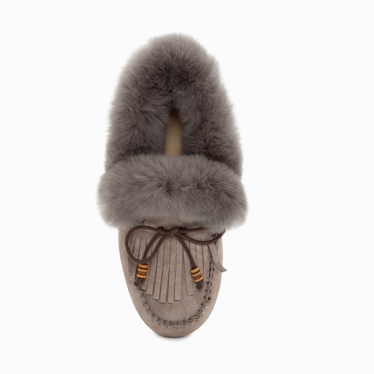 Ugg Fluff Tassel Moccasin (Inner Wedge)-Loafers &amp; Moccasins-PEROZ Accessories