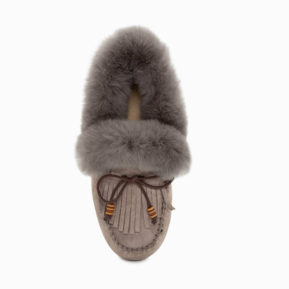 Ugg Fluff Tassel Moccasin (Inner Wedge)-Loafers &amp; Moccasins-PEROZ Accessories