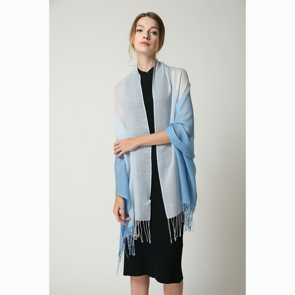 Ugg 100% Merino Wool Tie Dye Scarf Dawn and Blue-Scarves-PEROZ Accessories