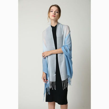Ugg 100% Merino Wool Tie Dye Scarf Dawn and Blue-Scarves-PEROZ Accessories