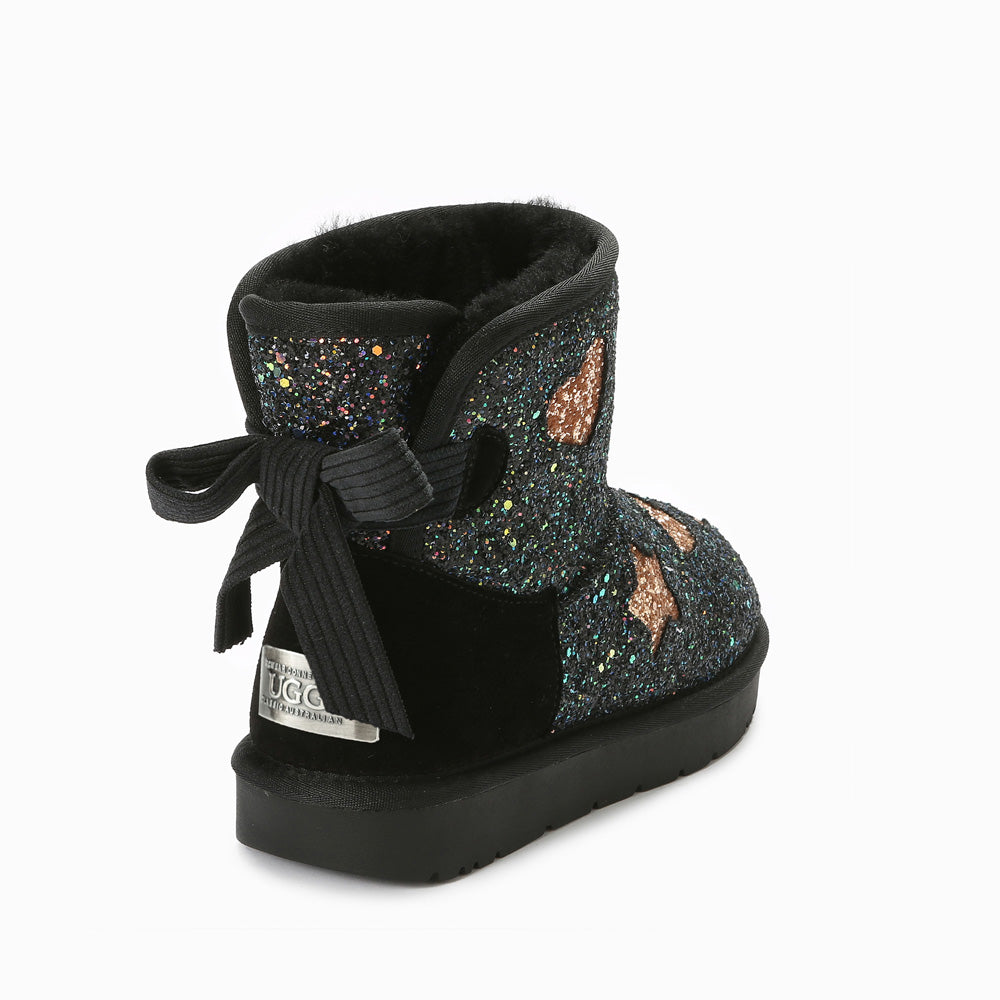 Ugg Valerie Bailey Bow Glitter Boots-Boots-PEROZ Accessories