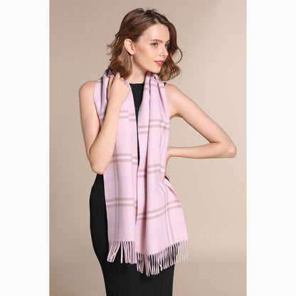 Ugg 100% Australian Merino Wool Reversible Scarf Dust Pink-Scarves-PEROZ Accessories